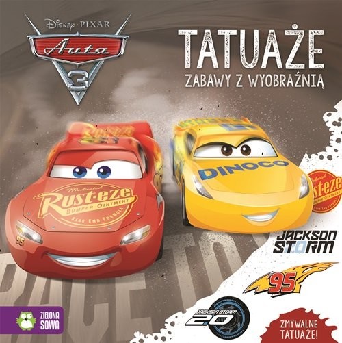 okładka Auta 3 Tatuaże Zabawy z wyobraźnią książka