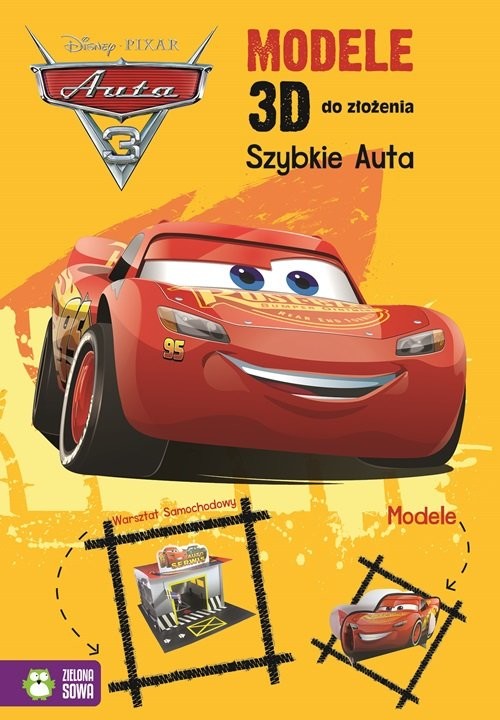 okładka Modele 3D do złożenia Szybkie auta Auta 3 książka