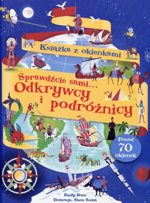 okładka Odkrywcy i podróżnicy Książka z okienkami Sprawdźcie sami książka | Emily Bone