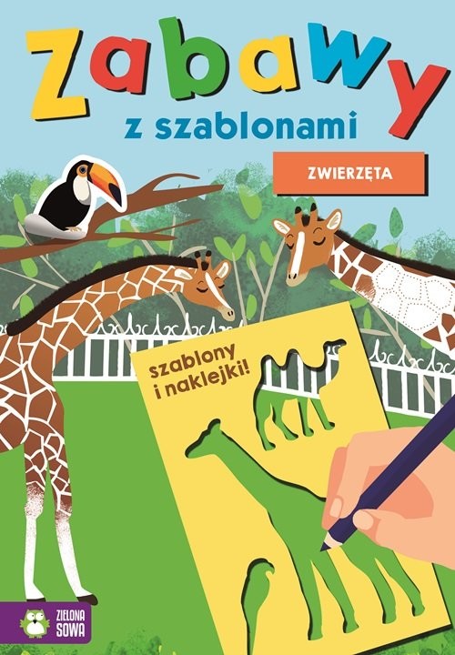okładka Zabawy z szablonami Zwierzęta książka