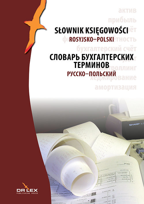 okładka Rosyjsko-polski słownik księgowości Russko-pol'skiy clovar' bukhgalterskikh terminov książka | Piotr Kapusta
