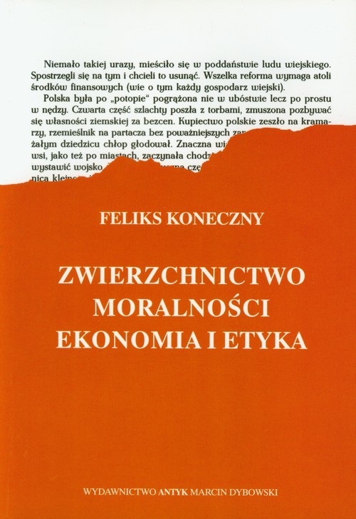 okładka Zwierzchnictwo moralności Ekonomia i etyka Zbiór artykułów Niedziela 1946-1949 książka | Feliks Koneczny