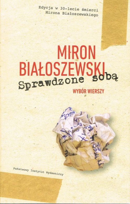 okładka Sprawdzone sobą Wybór wierszy książka | Miron Białoszewski