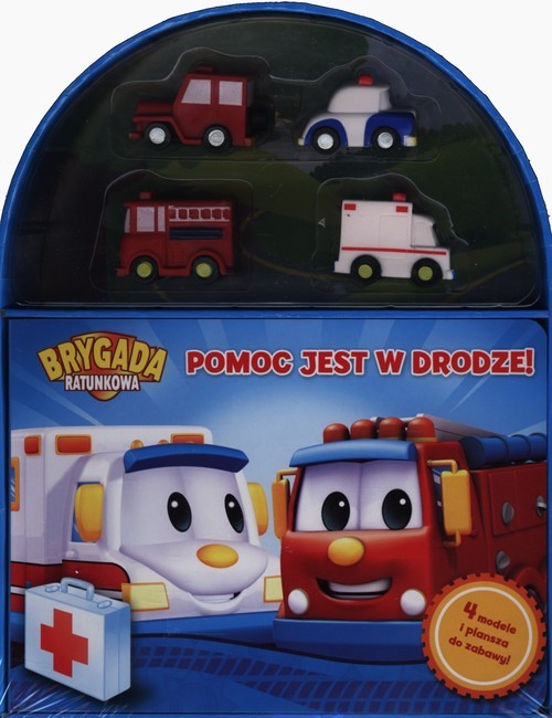 okładka Pomoc jest w drodze 4 modele i plansza do zabawy książka | Kubisztal Maciek