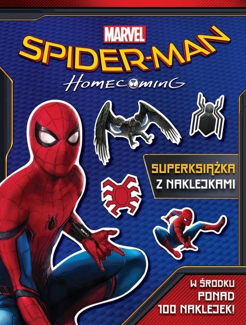 okładka Spider-Man Homecoming Superksiążka z naklejkami książka