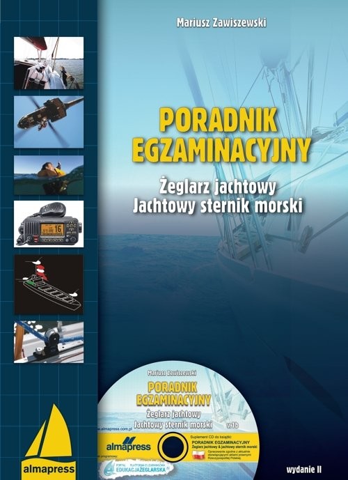 okładka Poradnik egzaminacyjny Żeglarz jachtowy & jachtowy sternik morski książka | Mariusz Zawiszewski