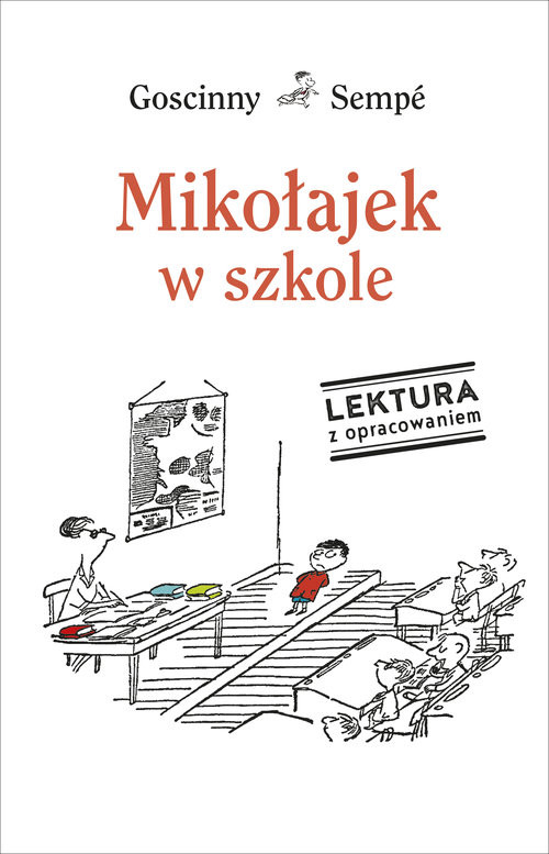 okładka Mikołajek w szkole. Lektura z opracowaniem książka | René Goscinny, Jean-Jacques Sempé