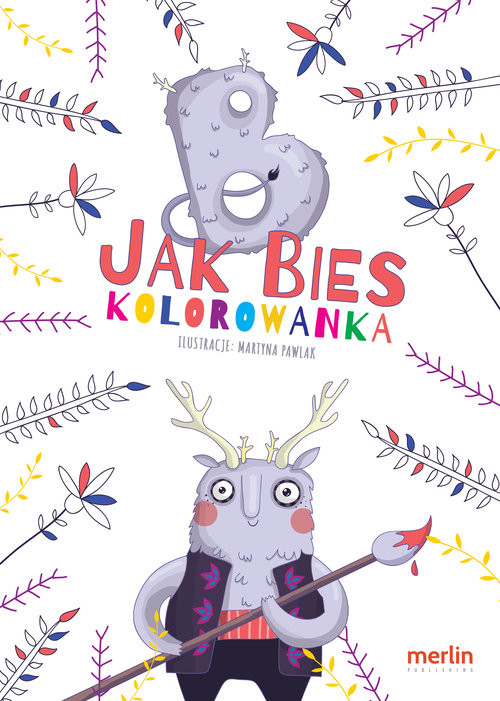 okładka Kolorowanka B jak Bies książka | Pawlak Martyna