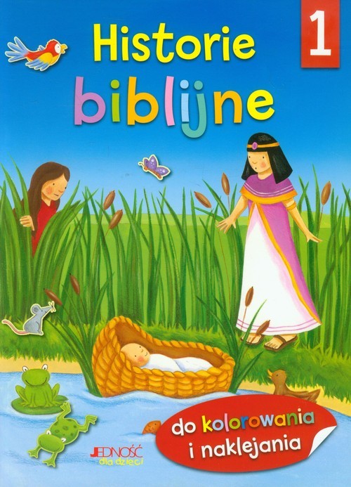 okładka Historie biblijne 1 Do kolorowania i naklejania książka