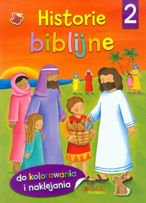 okładka Historie biblijne 2 Do kolorowania i naklejania książka