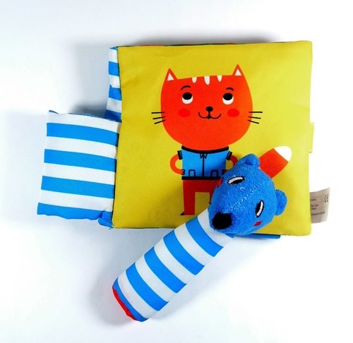 okładka Książeczka z piszczącą figurką Kotek książka