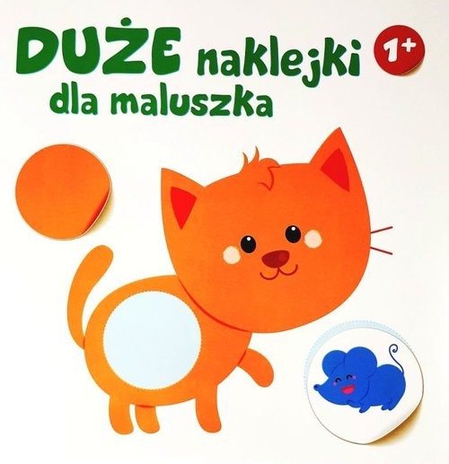 okładka Duże naklejki dla maluszka Kotek Wiek 1+ książka