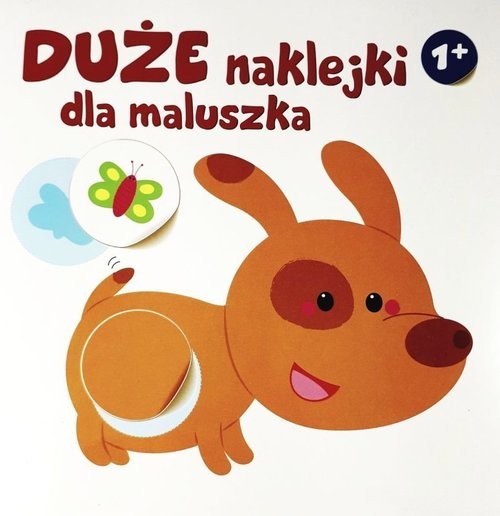 okładka Duże naklejki dla maluszka Piesek Wiek 1+ książka