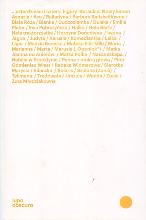 okładka Czterdzieści i cztery Figury literackie. Nowy kanon książka