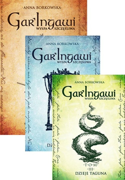 okładka Gar Ingawi Wyspa Szczęśliwa Tom 1-3 Pakiet książka | Anna Borkowska