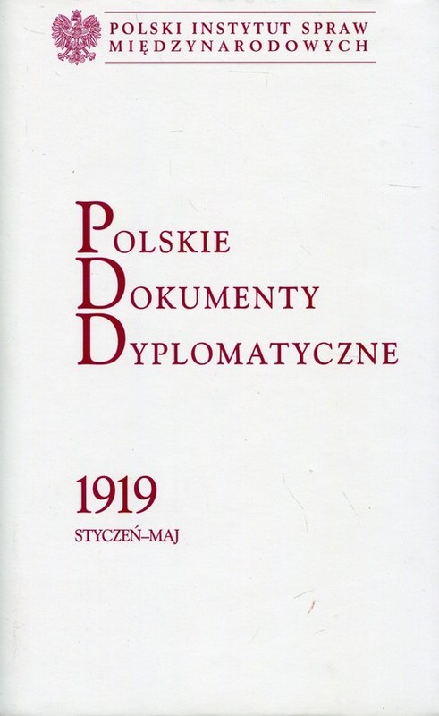 okładka Polskie Dokumenty Dyplomatyczne 1919 styczeń - maj książka