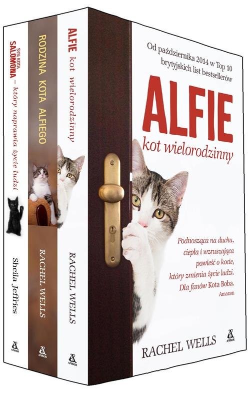 okładka Alfie kot wielorodzinny / Rodzina kota Alfiego / Syn kota Salomona książka | Rachel Weells, Sheila Jeffries
