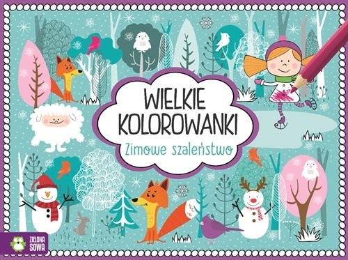 okładka Wielkie kolorowanki Zimowe szaleństwa książka