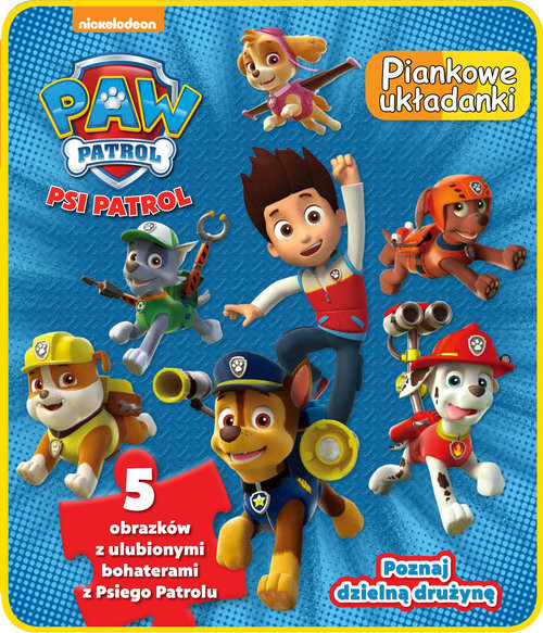 okładka Psi Patrol Piankowe układanki książka