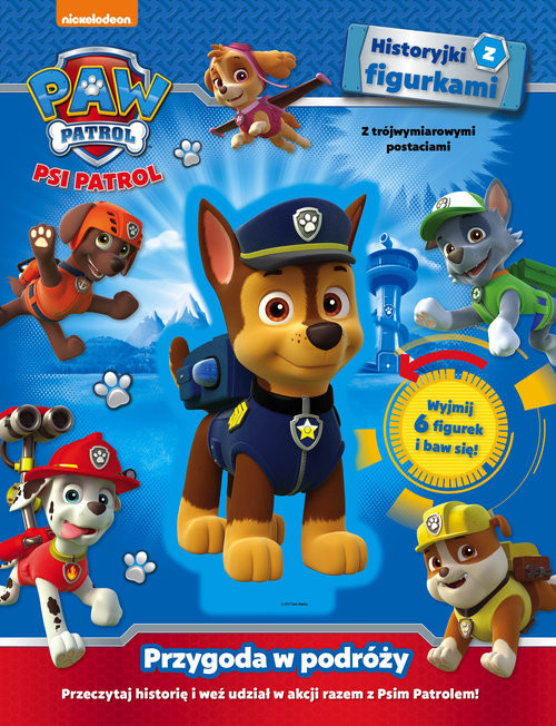 okładka Psi Patrol Historyjki z figurkami Przygoda w podróży książka