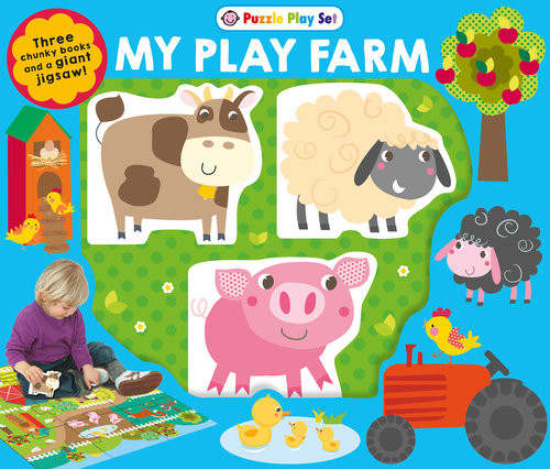okładka Farm Puzzle Playset książka | Priddy Roger