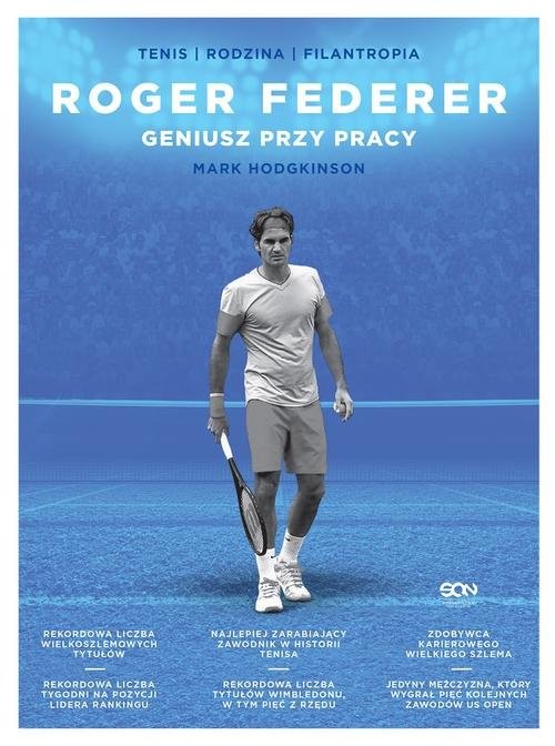okładka Roger Federer Geniusz przy pracy książka | Hodgkinson Mark