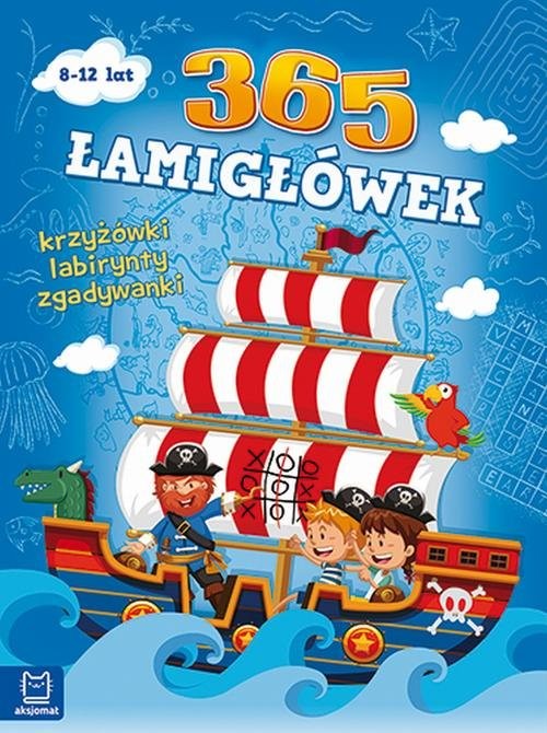 okładka 365 łamigłówek Krzyżówki, labirynty, zagadki logiczne książka