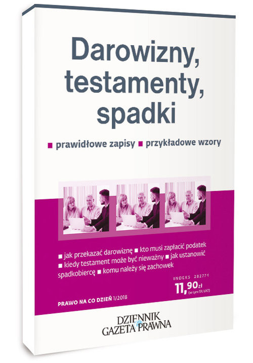 okładka Darowizny, testamenty, spadki Prawidłwoe zapisy, przykładowe wzory książka | Michalczuk Damian