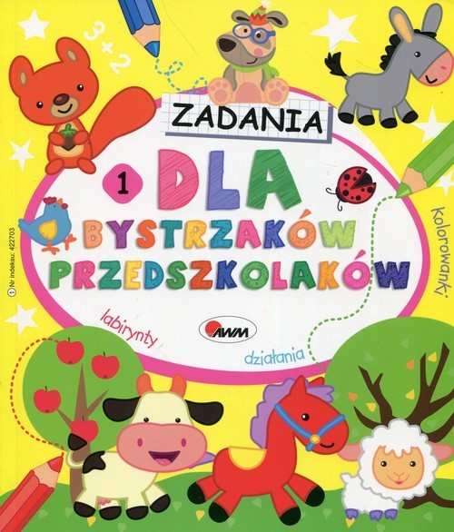 okładka Zadania dla bystrzaków przedszkolaków 1 książka