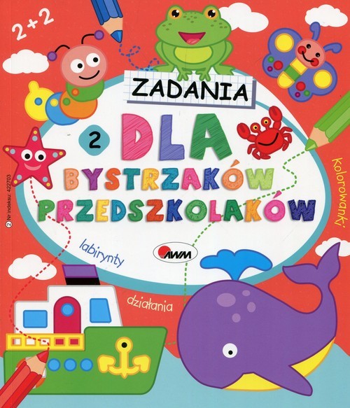 okładka Zadania dla bystrzaków przedszkolaków 2 książka
