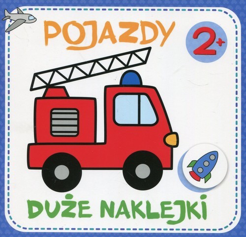 okładka Duże naklejki Pojazdy książka