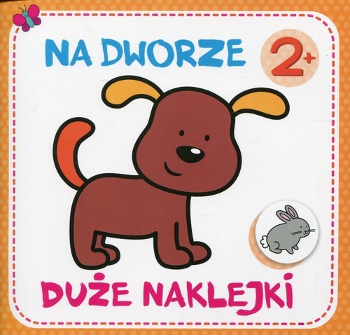 okładka Duże naklejki Na dworze książka