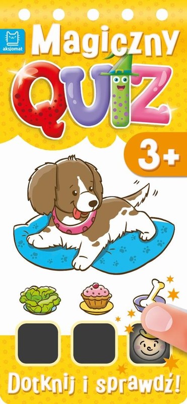 okładka Magiczny quiz Potrzyj i sprawdź od 3 lat Żółty książka