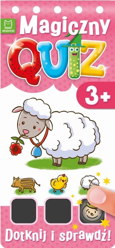 okładka Magiczny quiz Potrzyj i sprawdź od 3 lat Różowy książka