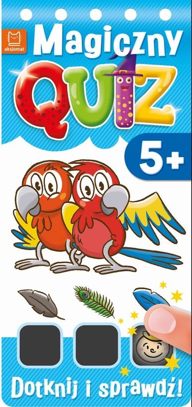 okładka Magiczny quiz Potrzyj i sprawdź od 5 lat Niebieski książka