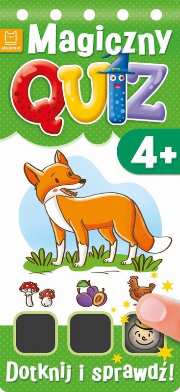 okładka Magiczny quiz Potrzyj i sprawdź od 4 lat Zielony książka