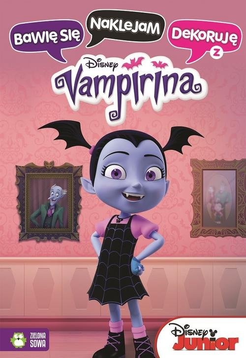 okładka Bawię się naklejam dekoruję z Vampiriną Disney książka