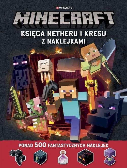 okładka Minecraft Księga Netheru i Kresu z naklejkami książka | Milton Stephanie