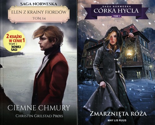 okładka Elen z krainy fiordów Tom 54 Ciemne chmury / Córka hycla Tom 1 Zmarznięta róża Pakiet książka