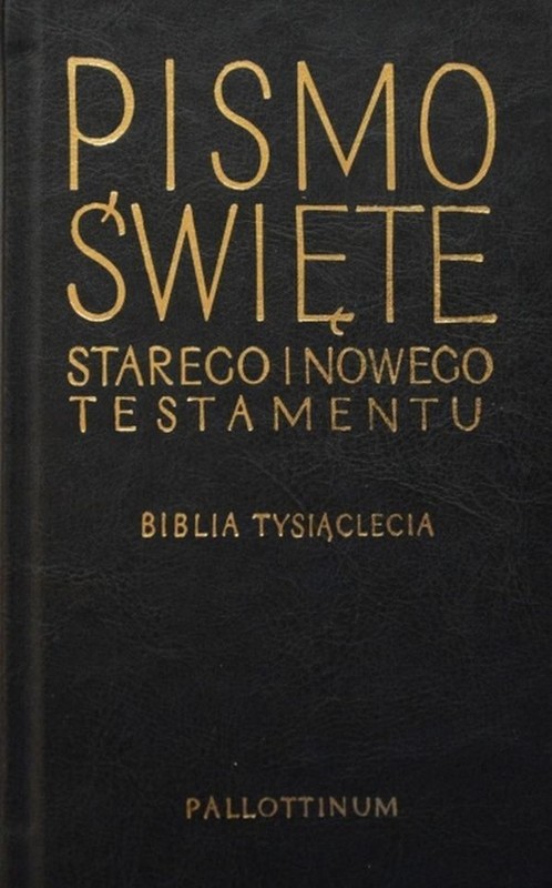 okładka Pismo Święte Starego i Nowego Testamentu Biblia Tysiąclecia format oazowy książka