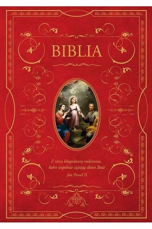 okładka Biblia domowa z obwolutą Święta Rodzina książka