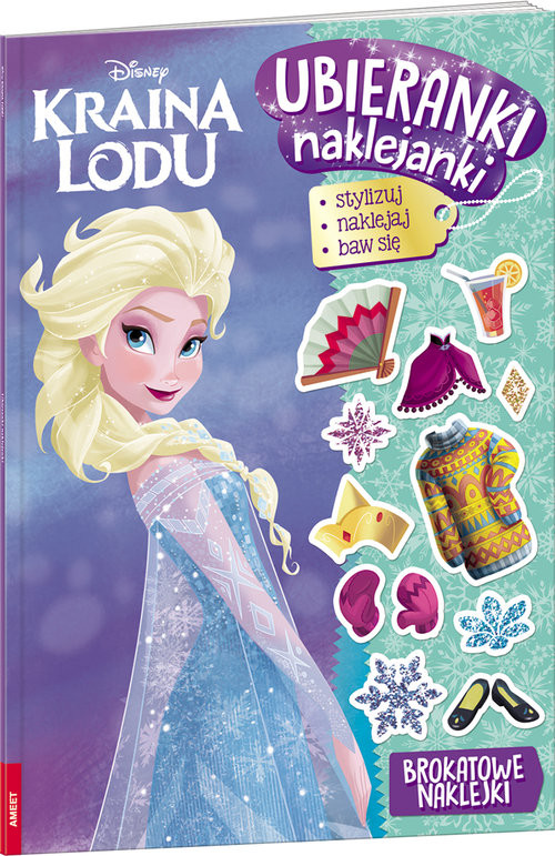 okładka Kraina Lodu Ubieranki, naklejanki SDU-6 książka | Opracowania Zbiorowe