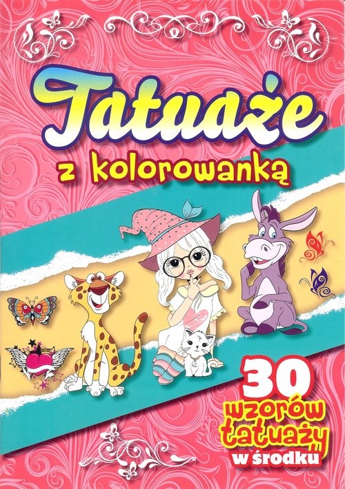 okładka Tatuaże z kolorowanką książka