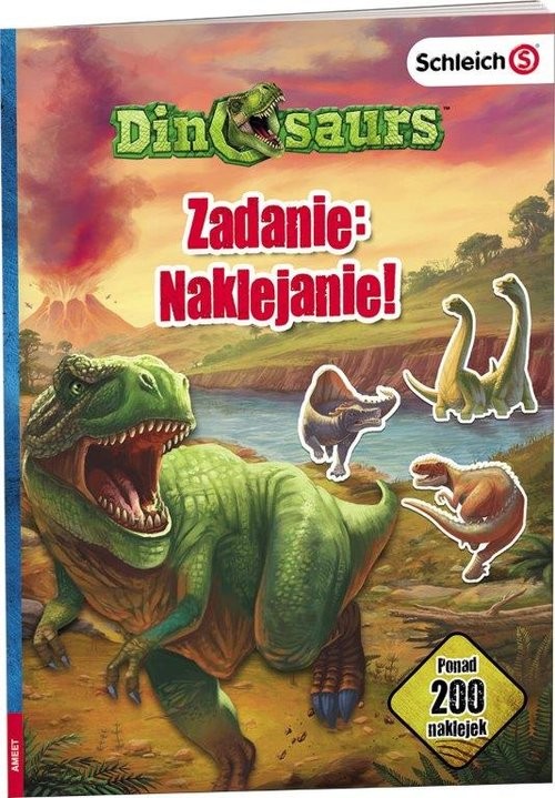 okładka Schleich Dinosaurs Zadanie Naklejanie LASS-201 książka