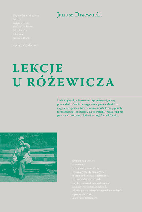 okładka Lekcje u Różewicza książka | Drzewucki Janusz