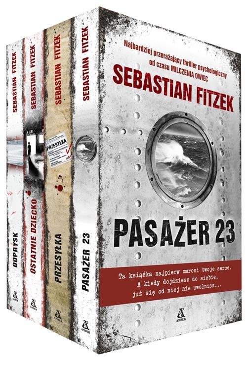 okładka Pasażer 23 / Przesyłka / Ostatnie dziecko / Odprysk książka | Sebastian Fitzek