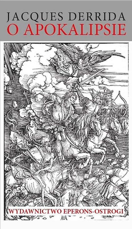 okładka O apokalipsie książka | Jacques Derrida