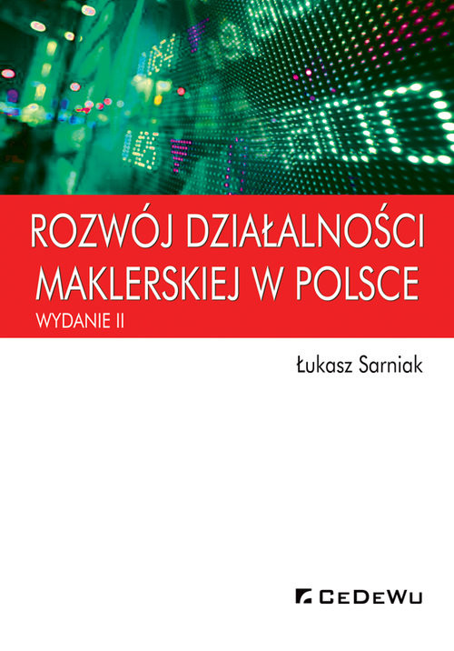 okładka Rozwój działalności maklerskiej w Polsce książka | Łukasz Sarniak