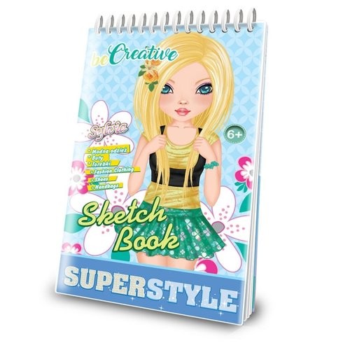 okładka Malowanka kreatywna Superstyle Sketch Book książka