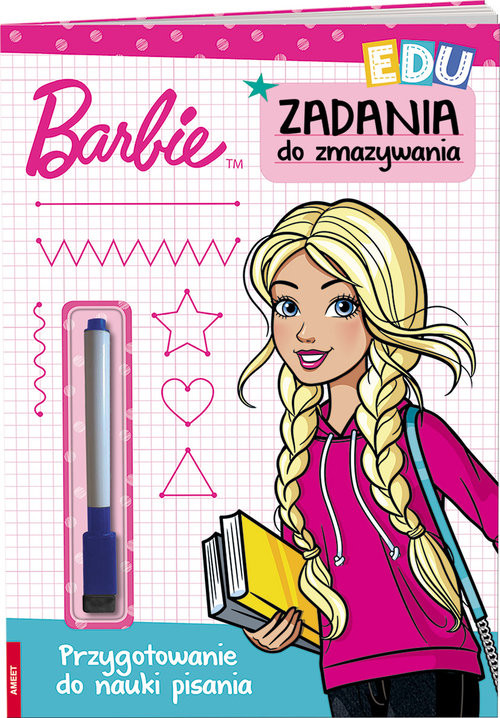 okładka Barbie Zadania do zmazywania książka